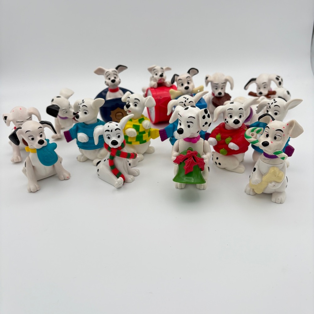 Vintage Disney 101 Dalmations Figures Set of Seventeen
